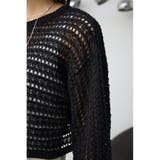 クロップドクロシェニットトップス | AZUL BY MOUSSY | 詳細画像19