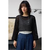 クロップドクロシェニットトップス | AZUL BY MOUSSY | 詳細画像15