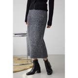 BLK | ラメシャギーニットスカート | AZUL BY MOUSSY