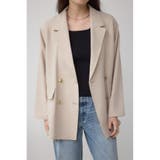 L/BEG1 | サイドスリットダブルジャケット | AZUL BY MOUSSY