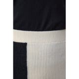 バイカラーIラインニットスカート | AZUL BY MOUSSY | 詳細画像9