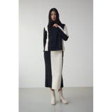 バイカラーIラインニットスカート | AZUL BY MOUSSY | 詳細画像2