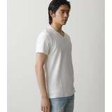 MELANGE TACK BORDER V/N TOPS | AZUL BY MOUSSY | 詳細画像2