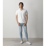 MELANGE TACK BORDER V/N TOPS | AZUL BY MOUSSY | 詳細画像4