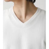 MELANGE TACK BORDER V/N TOPS | AZUL BY MOUSSY | 詳細画像8