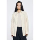 柄BEG5 | スリーブボタンストライプシャツ | AZUL BY MOUSSY