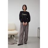 ロゴ刺繍ニットトップス | AZUL BY MOUSSY | 詳細画像4 