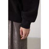 ロゴ刺繍ニットトップス | AZUL BY MOUSSY | 詳細画像10 