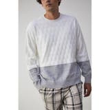 柄WHT5 | SWITCHING KNIT PULLOVER | AZUL BY MOUSSY