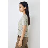 カットツイードフロントギャザートップス | AZUL BY MOUSSY | 詳細画像3