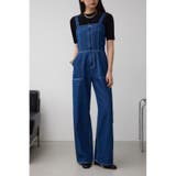 BLU | デニムベアワイドオールインワン | AZUL BY MOUSSY