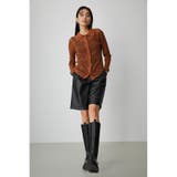 FAUX LEATHER HALF PANTS | AZUL BY MOUSSY | 詳細画像4 