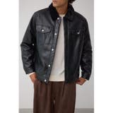 BLK | ボアライニング合皮ブルゾン | AZUL BY MOUSSY