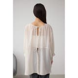 前後2WAY5分袖前リボンブラウス | AZUL BY MOUSSY | 詳細画像14 