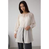 前後2WAY5分袖前リボンブラウス | AZUL BY MOUSSY | 詳細画像3 