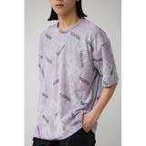 柄PUR5 | 総柄パイルビッグTシャツ | AZUL BY MOUSSY