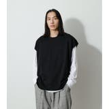 BLK | VEST SET LONG TEE | AZUL BY MOUSSY
