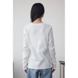 シアーネックリブトップス | AZUL BY MOUSSY | 詳細画像6 