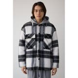 シャギーチェック中綿シャウター | AZUL BY MOUSSY | 詳細画像5