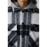 シャギーチェック中綿シャウター | AZUL BY MOUSSY | 詳細画像8