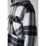 シャギーチェック中綿シャウター | AZUL BY MOUSSY | 詳細画像9