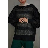 BLK | モヘヤライクスカシアミニットトップス | AZUL BY MOUSSY