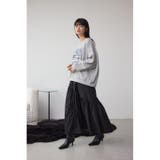 フロントジップフレアスカート | AZUL BY MOUSSY | 詳細画像4 