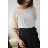 O/WHT1 | ソデチュールトップス | AZUL BY MOUSSY