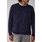 D/NVY3 | ベロアモールラメ入りニットトップス | AZUL BY MOUSSY