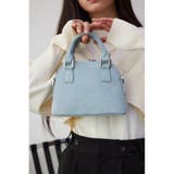L/BLU1 | デニムミニダブルジッパーバッグ | AZUL BY MOUSSY