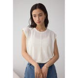 シアーワッフルノースリーブTシャツ | AZUL BY MOUSSY | 詳細画像2