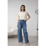 シアーワッフルノースリーブTシャツ | AZUL BY MOUSSY | 詳細画像3