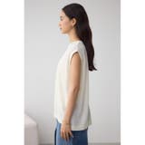 シアーワッフルノースリーブTシャツ | AZUL BY MOUSSY | 詳細画像5