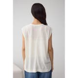 シアーワッフルノースリーブTシャツ | AZUL BY MOUSSY | 詳細画像6