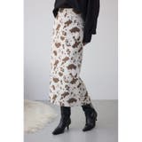 カウ柄ジャガードタイトスカート | AZUL BY MOUSSY | 詳細画像2 