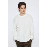O/WHT1 | ハニカムクルーネックニットトップス | AZUL BY MOUSSY