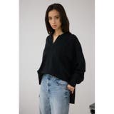 ポロカラーフォルムニットプルオーバー | AZUL BY MOUSSY | 詳細画像12 