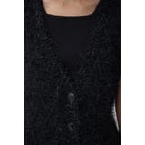 ラメフェザーVネックニットベスト | AZUL BY MOUSSY | 詳細画像17 