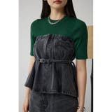 L/BLK1 | デニムベアビスチェ | AZUL BY MOUSSY