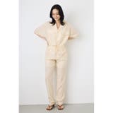 COMFORA AIRピンタックテーパードパンツ | AZUL BY MOUSSY | 詳細画像4 