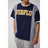 柄NVY5 | リメイクグラフィックTEE | AZUL BY MOUSSY