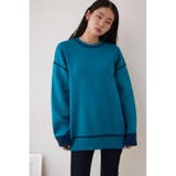 配色クルーネックニットトップス | AZUL BY MOUSSY | 詳細画像15