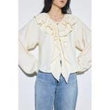 ラッフルロングスリーブブラウス | AZUL BY MOUSSY | 詳細画像2