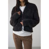 柄BLK5 | Wジップシャギーニットカーディガン | AZUL BY MOUSSY