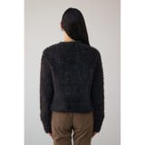 Wジップシャギーニットカーディガン | AZUL BY MOUSSY | 詳細画像6 