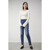2WAY SLEEVE BUTTON RIB KNIT | AZUL BY MOUSSY | 詳細画像4 