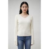 2WAY SLEEVE BUTTON RIB KNIT | AZUL BY MOUSSY | 詳細画像5 