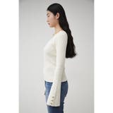 2WAY SLEEVE BUTTON RIB KNIT | AZUL BY MOUSSY | 詳細画像6 
