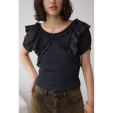 BLK | コンビネーション2WAYフリルトップス | AZUL BY MOUSSY