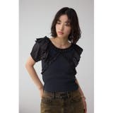 コンビネーション2WAYフリルトップス | AZUL BY MOUSSY | 詳細画像13 